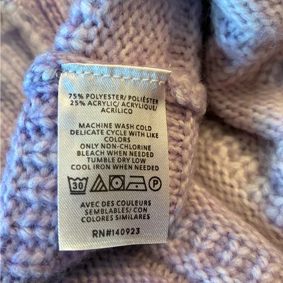 Loft Outlet Women’s NWT Purple Ombré Long Sleeve Sweater, Size XS Petite - Picture 7 of 11